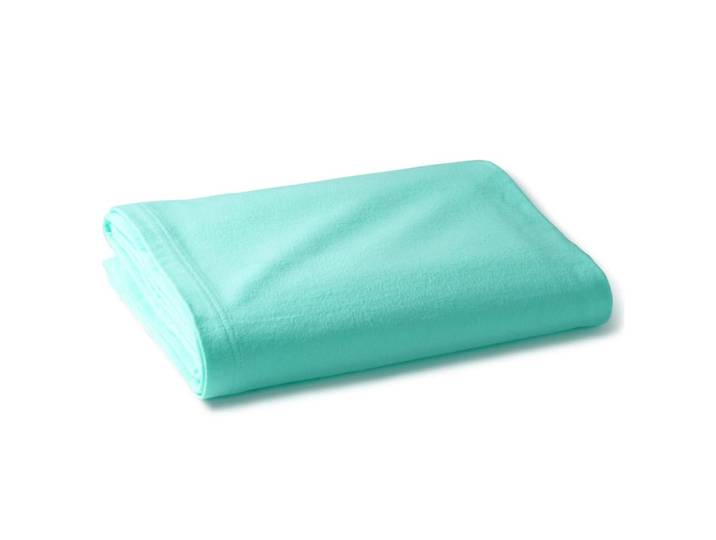 Couverture tempérée en coton vert menthe 120x150cm