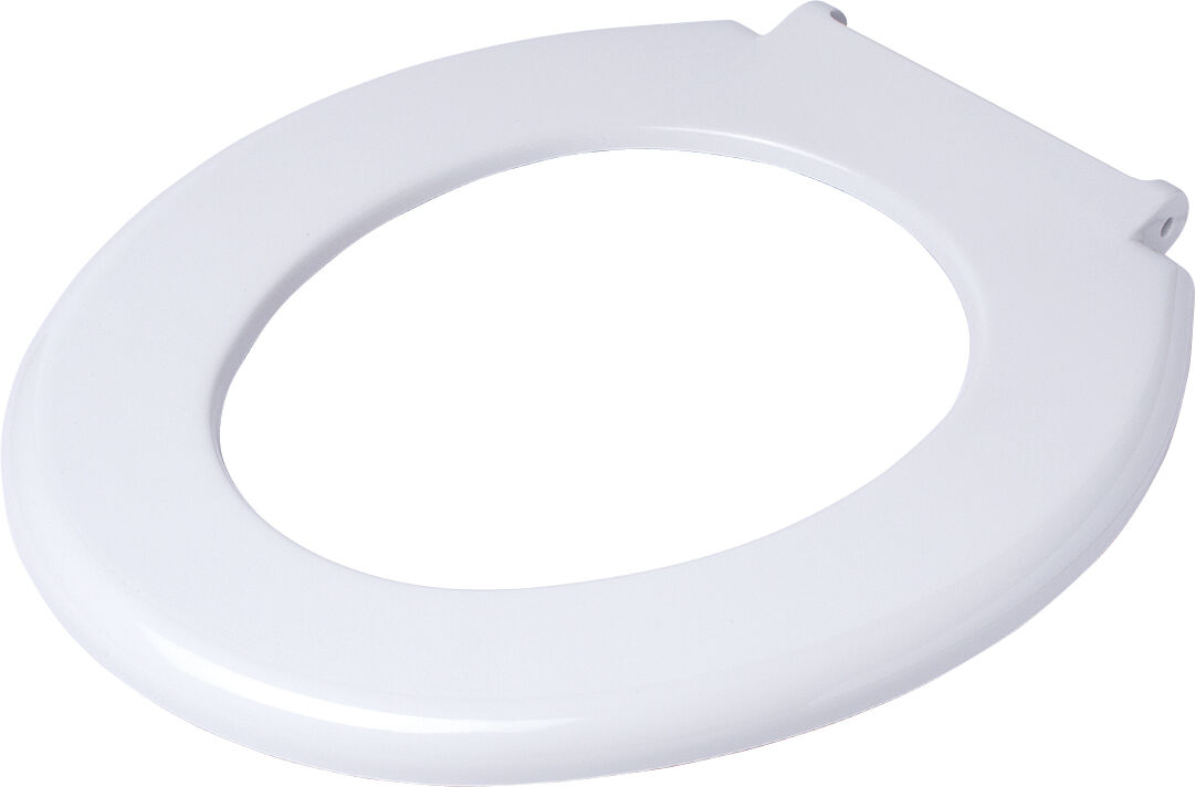 Pagette Pagette Exklusiv WC siège 790811602 blanc, sans couvercle, fixation en acier inoxydable