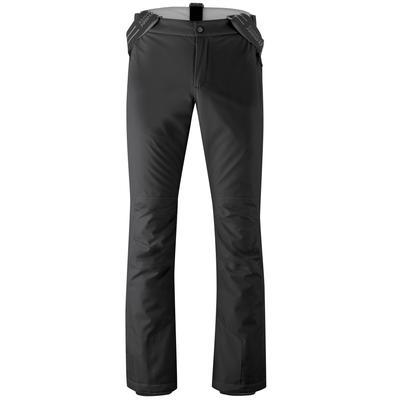 Skihose MAIER SPORTS "Joscha Slim", Herren, Gr. 28, Kurzgrößen, schwarz, 100% Polyester, Hosen Skihose, Herren Schneehose mit Hosenträgern, wind/wasserdicht, Slim Fit