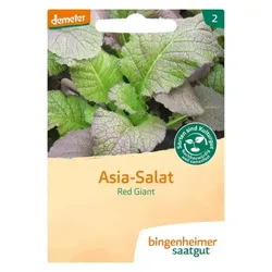 Bingenheimer Saatgut Asia Salat Red Giant demeter