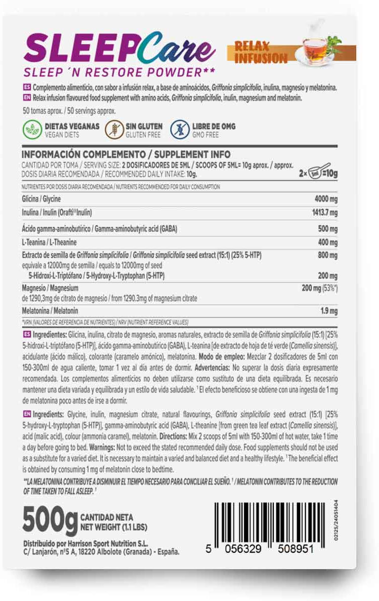 HSN Sleep Care en polvo 500g - Sueño - Polvo - 50  Servicios