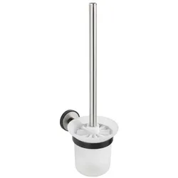 Wenko, Toilettenbürste, WC-Garnitur Udine weiss, silber Metall