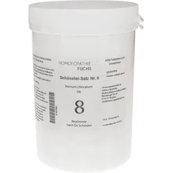 HOMOEOPATHIEFUCHS Schüssler-Salz Nummer 8 Natrium chloratum D6 Biochemie 4000 St Tabletten