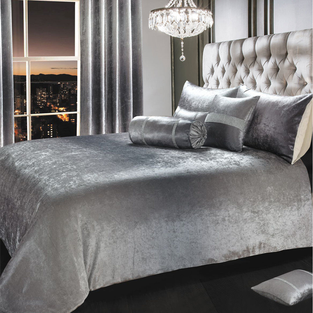 Fairmont Park Stunning Ombre Velvet Tonal Duvet Set UK Kingsize / DE: 230 x 220 cm