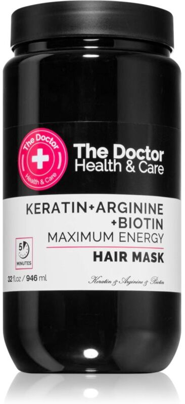 The Doctor Keratin + Arginine + Biotin Maximum Energy Keratinmaske für das Haar 946 ml
