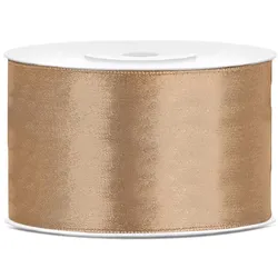 25x Satinband, hellgold, 38mm/25m