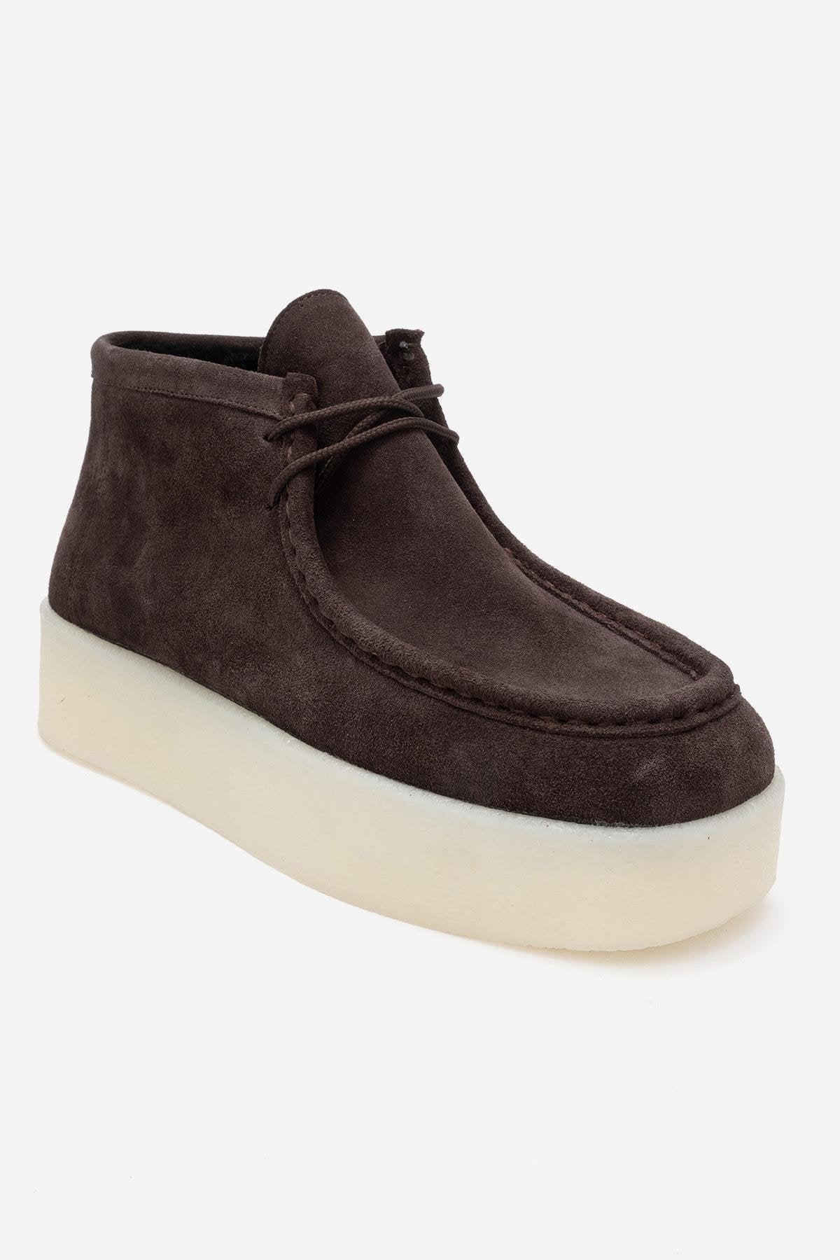 Melia Leder-Plateaustiefel (Damen)