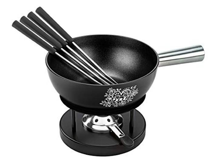 KUHN RIKON Käsefondue Set Alpenliebe Aluminium 22cm