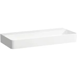 LAUFEN VAL Aufsatzwaschtisch, ohne Hahnloch, ohne Überlauf, US geschl. 950x420mm, H8162870001121, Farbe: Weiß