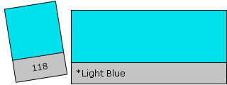 Lee Filter Roll 118 Light Blue Light Blue