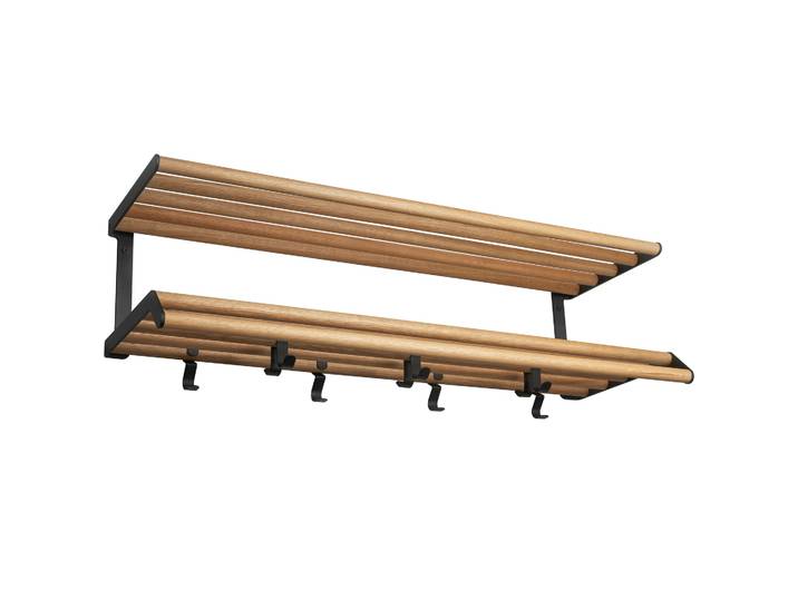 Essem Design Tamburin Hutablage 100cm Eiche-schwarz