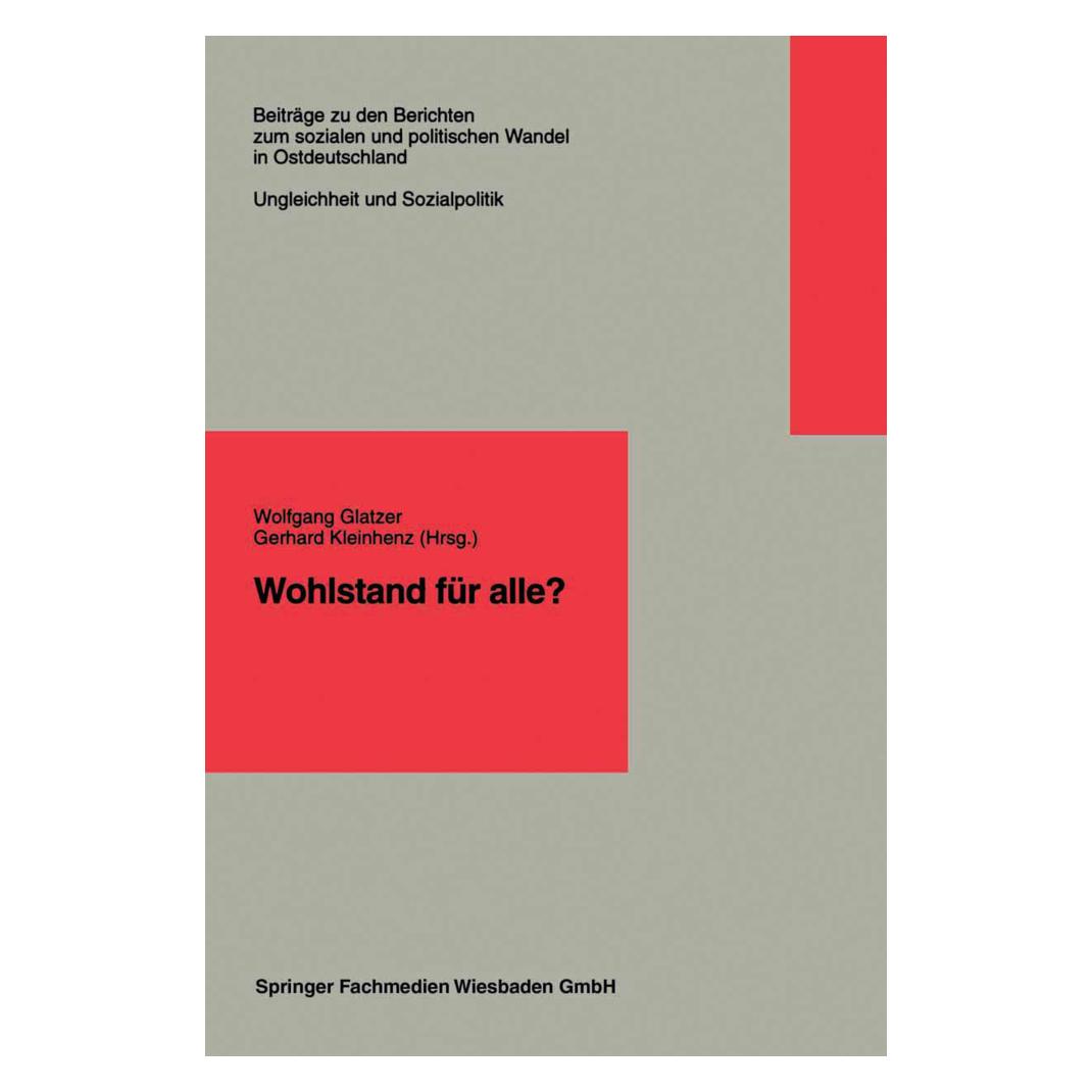 VS Wohlstand für alle? (Deutsch, Softcover, Wolfgang Glatzer) (55536966)