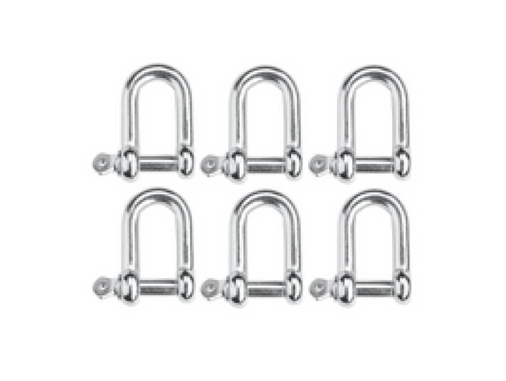 PARKSIDE® Mousqueton / manille (lot de 6 manilles)