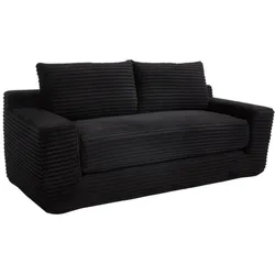 MODFU Schlafsofa Stoff Schwarz, 2-in-1, klappbar, ohne Montage