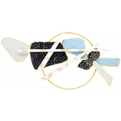 WANDDEKO Blau 124/71 cm