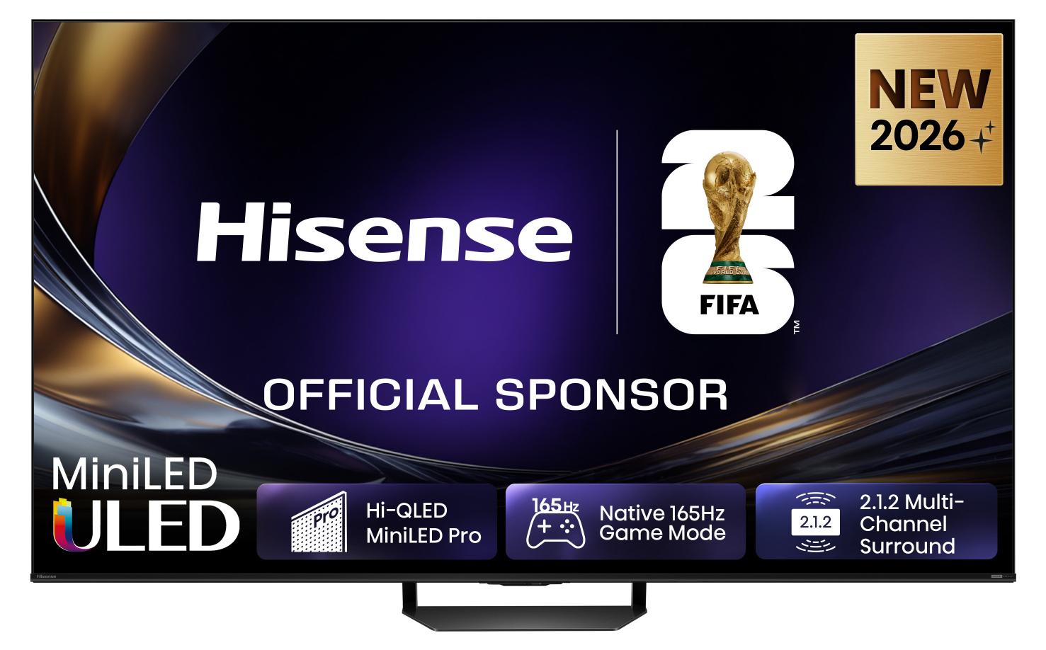 Hisense 75U7S PRO, 190,5 cm (75"), 3840 x 2160 Pixel, LED, Smart-TV, WLAN, Grau, Schwarz
