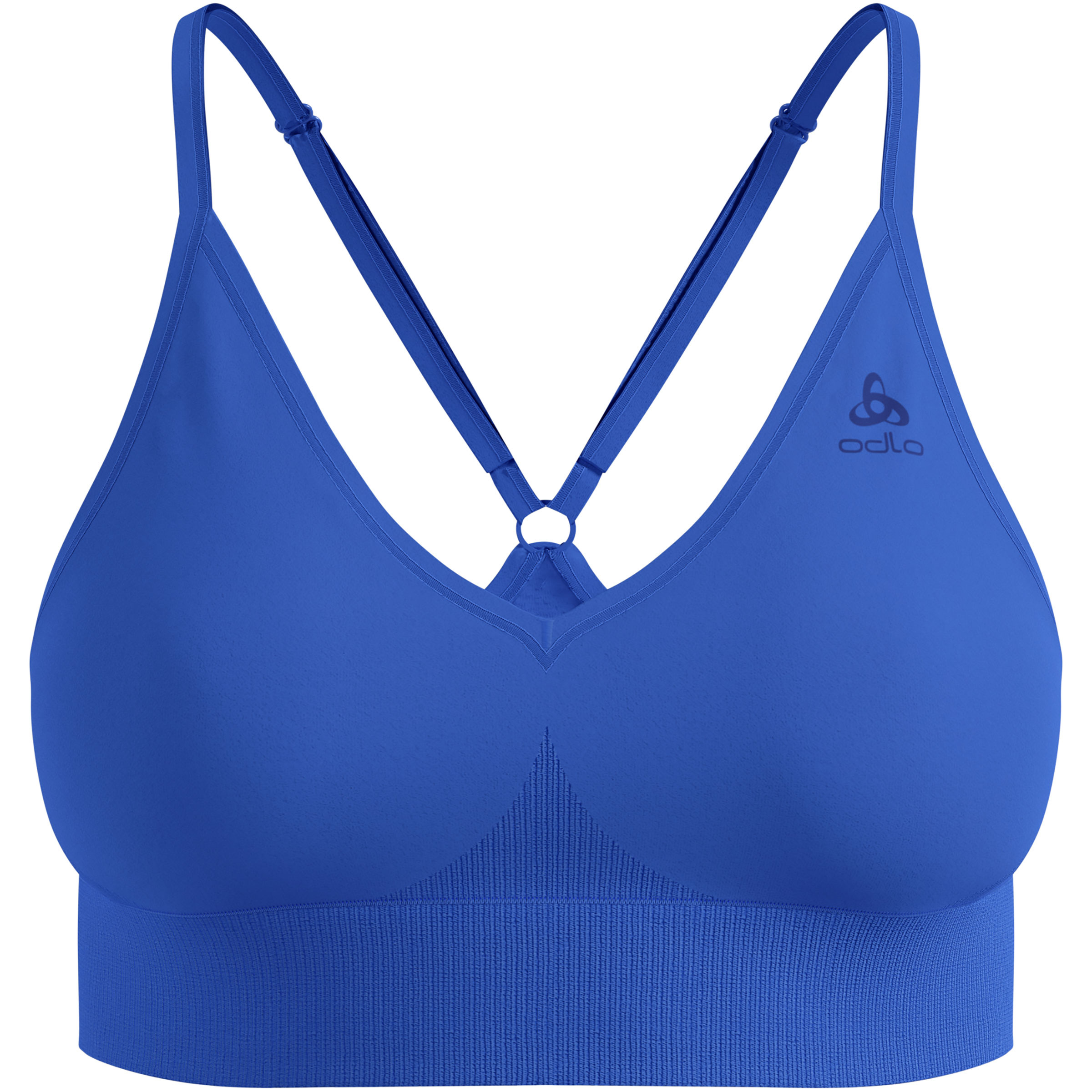 Odlo Seamless Low Padded Sport BH Damen Sport-BHs blau Größe M Elastisch