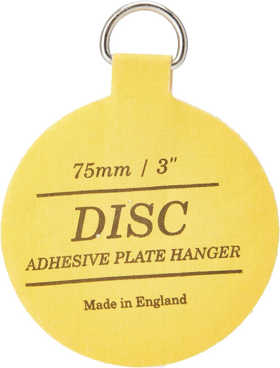 Zelfklevende plaat hanger 75mm - Geel