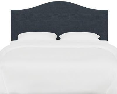 Vanessa Headboard - Arched, Arched/Linen Navy, King - Grandin Road
