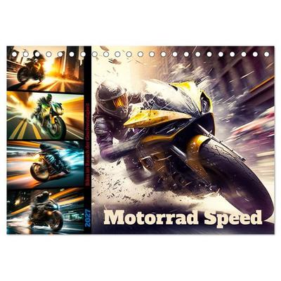 Motorrad Speed (Tischkalender 2027 DIN A5 quer), CALVENDO Monatskalender