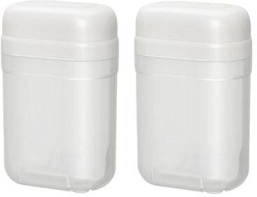 Inspired Deals Leakproof Travel Soap Case With Lid And Drain Tray white