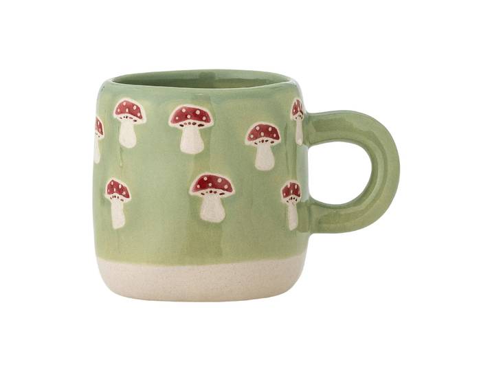Bloomingville Tasse Millie 11 cl Vert, champignons