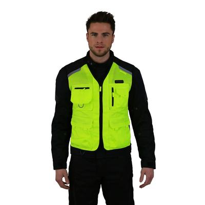 Warnweste NERVE "Touring" Gr. XS, gelb (neongelb), Westen, Damen, XS, Obermaterial: 100% Polyester. Innenseite: 100% Polyester