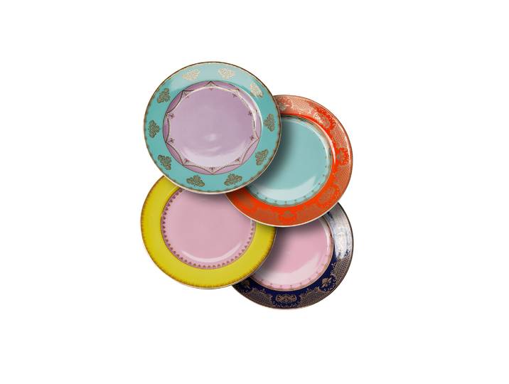 POLSPOTTEN - Assiette Grandpa - Multicolore - Porcelaine