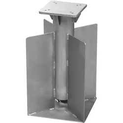 SCHNEIDER Universal-Bodenanker für Sonnenschirme, silber, Stahl verzinkt, 28 x 28 x 45 cm