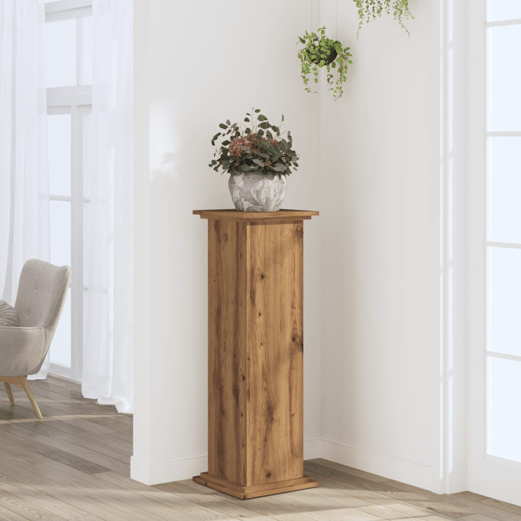 vidaXL Plant Stand 1 Tier Artisan Oak 100cm H X 33cm L X 33cm D