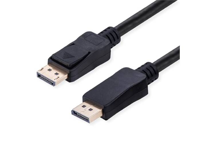 VALUE DisplayPort-kabel, v2.1, 10K, DP ST - ST, zwart, 1 m