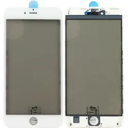 Display-Frontglas mit Rahmen, OCA, kaltgepresst, ohne Polarisator kompatibel mit iPhone 6s Plus,weiß