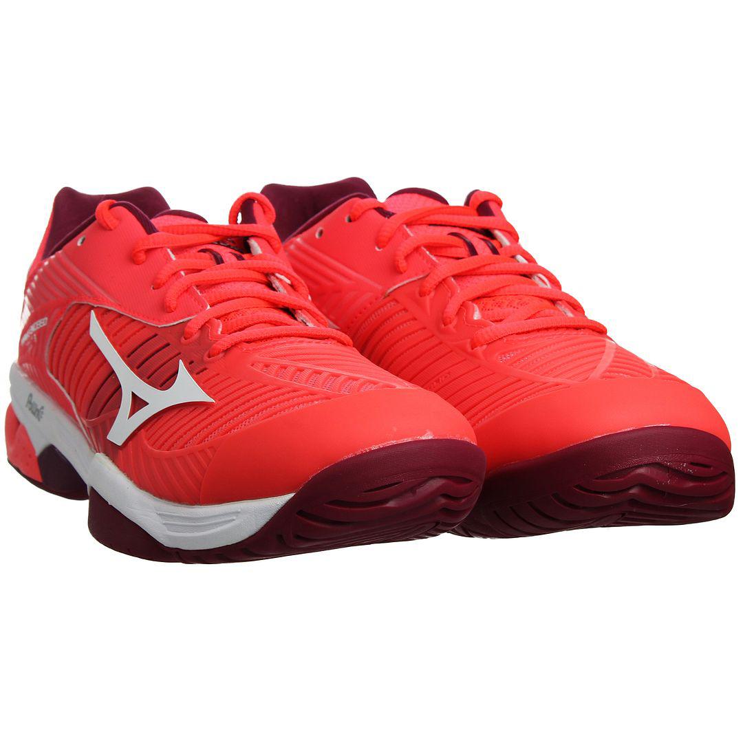 Mizuno Wave Exceed Tour 3 AC Damen Rote Tennisschuhe