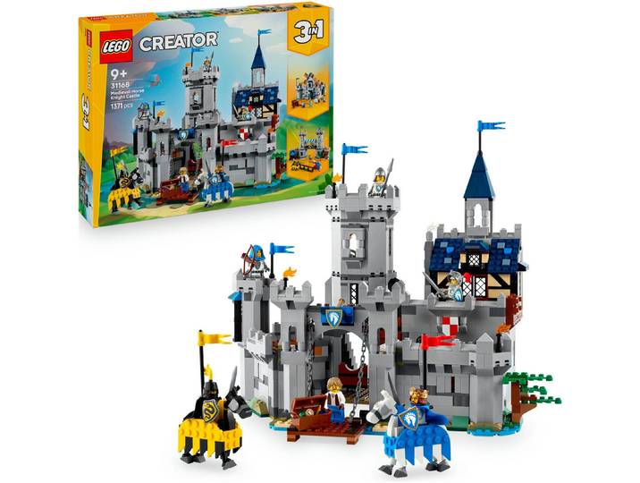 LEGO® Ritterburg im Mittelalter (31168), LEGO Creator Konstruktionsspielsteine, (1371 St), Made in Europe