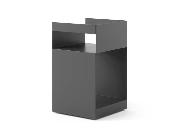 &Tradition - Rotate Beistelltisch SC73, 59 x 35 cm, Stahl, steingrau