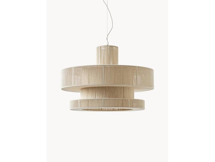 Grote hanglamp Lace van linnen draad