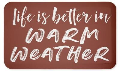 "Stupell Sunshine Life is Better Summertime Printed Anti-Fatigue Floor Mat, 30""x18"""