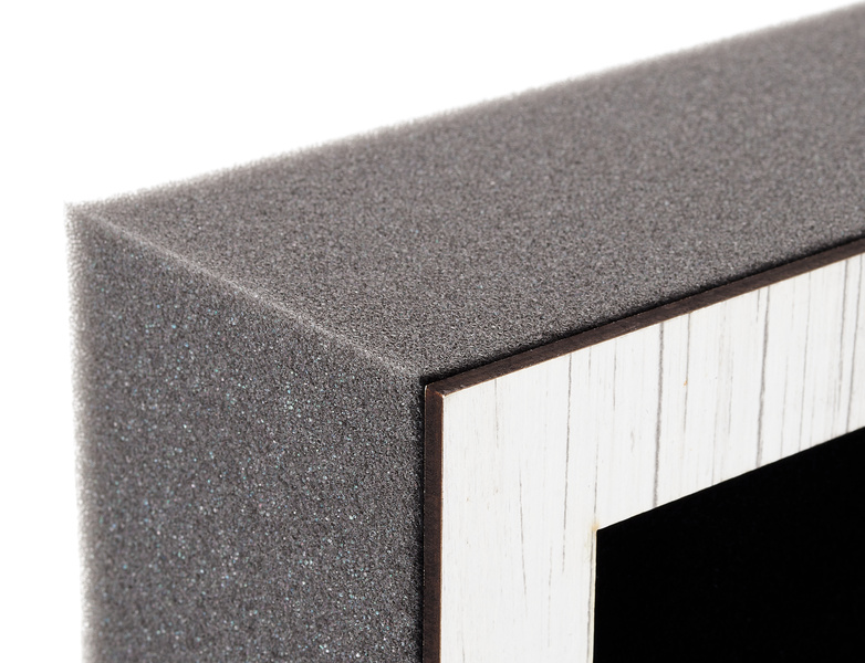 t.akustik HMF-60 White Wood bianco con struttura in legno