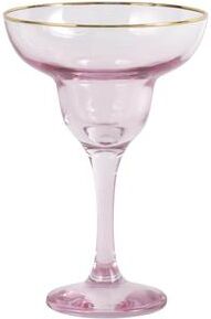 viva by VIETRI Rainbow Pink Margarita Glass