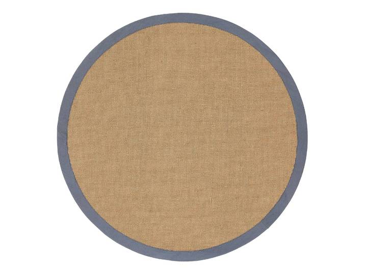 Tapis en jute Bafor rond Gris/Gris Ø 160cm 100 % jute