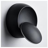 Friendly Fresh Finds Modern LED Wall Sconce Rotatable Nordic Wall Lamp Bedside Wall Light black cool White