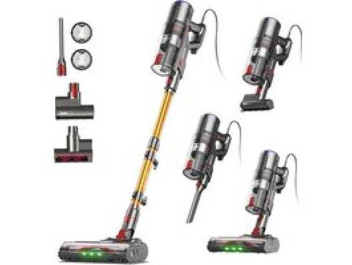 Aspirateur Balai FV2 Avec Fil Sans Sac Puissant Léger Polyvalent Sols Durs Et Tapis Nettoyage Quotidien Maison