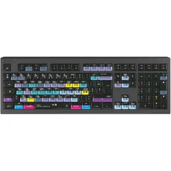 Logickeyboard ASTRA 2 Tastatur USB AZERTY Englisch Schwarz (Eng. Int., Kabelgebunden), Tastatur, Schwarz