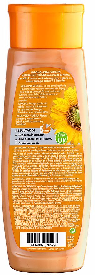 Naturvital Mascarilla Coloursafe #rubio