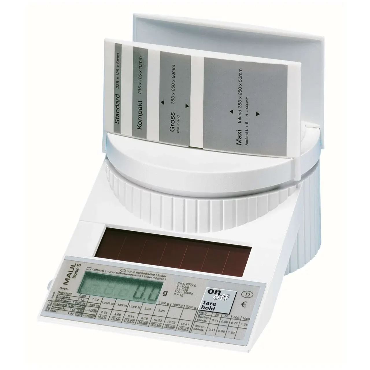 MAUL Briefwaage tronic S porto weiß für max. 2,0 kg