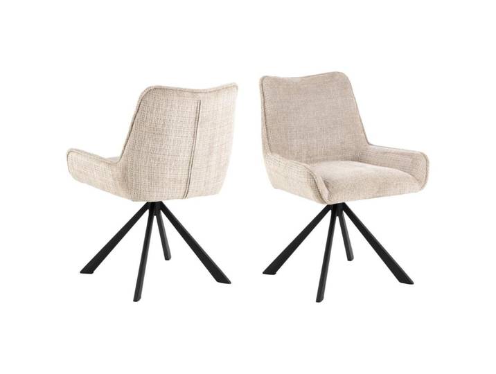AC Design Furniture Stuhl AC Design Beige Textil - Stuhl