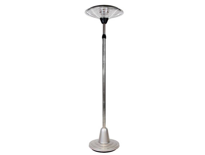 Globo Terrassenstrahler, Schwarz, Chromfarben, Metall, Kunststoff, 211 cm, Elektrogeräte, Heizgeräte, Heizstrahler
