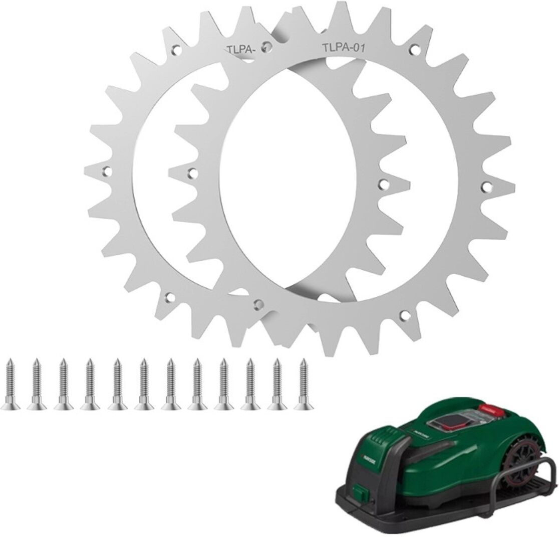 INF Traktionsstollen für Mähroboter x2 – Kaltgewalzter Stahl, kompatibel mit Parkside PMRA 20-Li B2 und Parkside PMORDA 20-Li B2