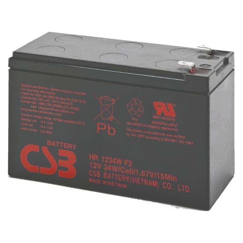CSB Batterie 12V 9Ah (HR1234WF2) (BAT-CSB-12V-9Ah)