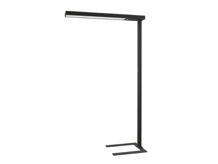 Arcchio LED Bürostehleuchten Susi dimmbar mit Bewegungsmelder (Modern) in Schwarz aus Aluminium (2 flammig,) - Bürolampe Arbeitsplatzlampe Standleuchte Stehlampe Deckenfluter